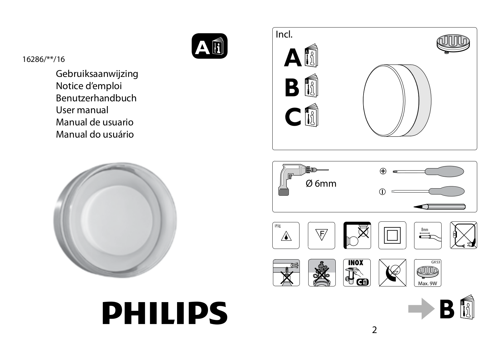 Philips 16286-47-16 Instruction Manual