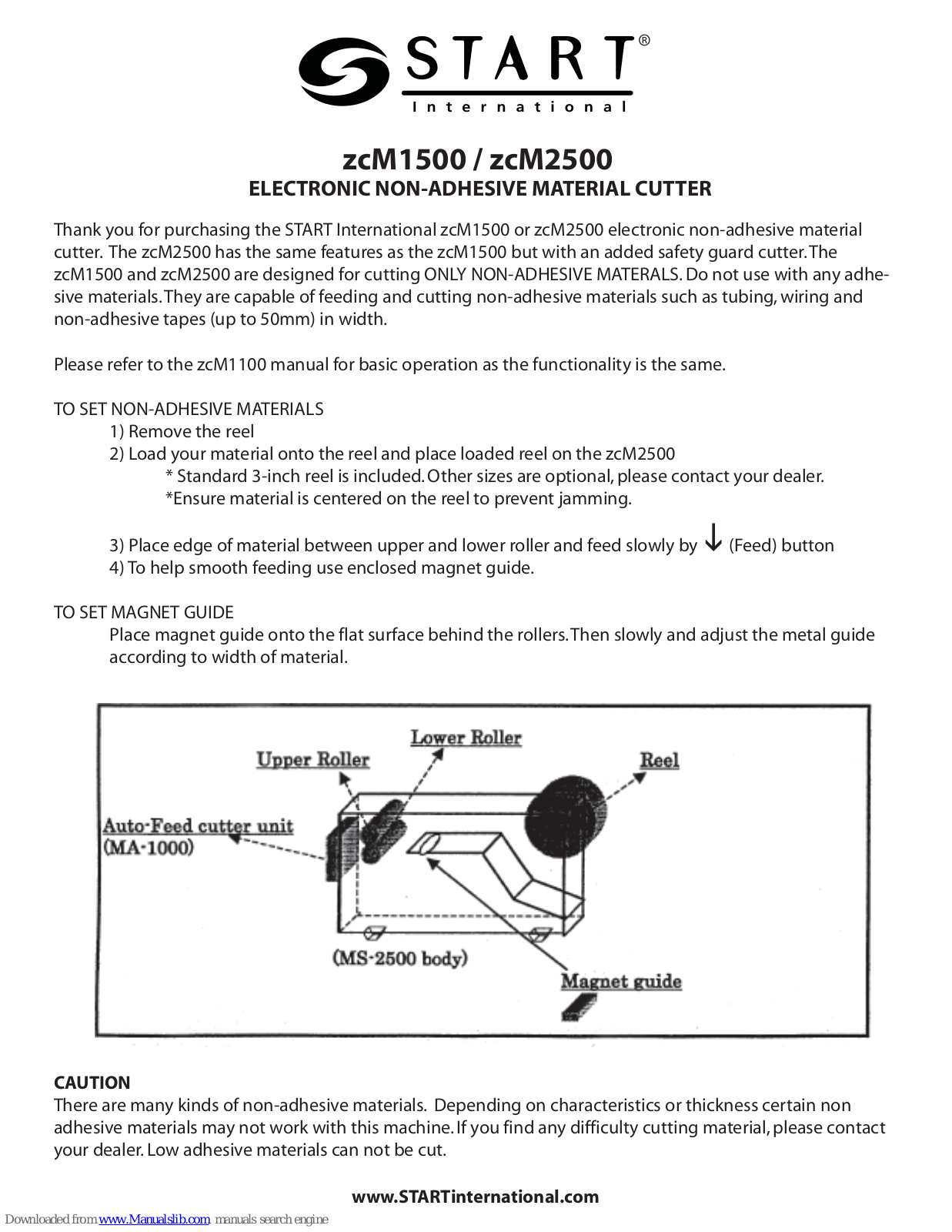 START International zcM1500, zcM2500 User Manual