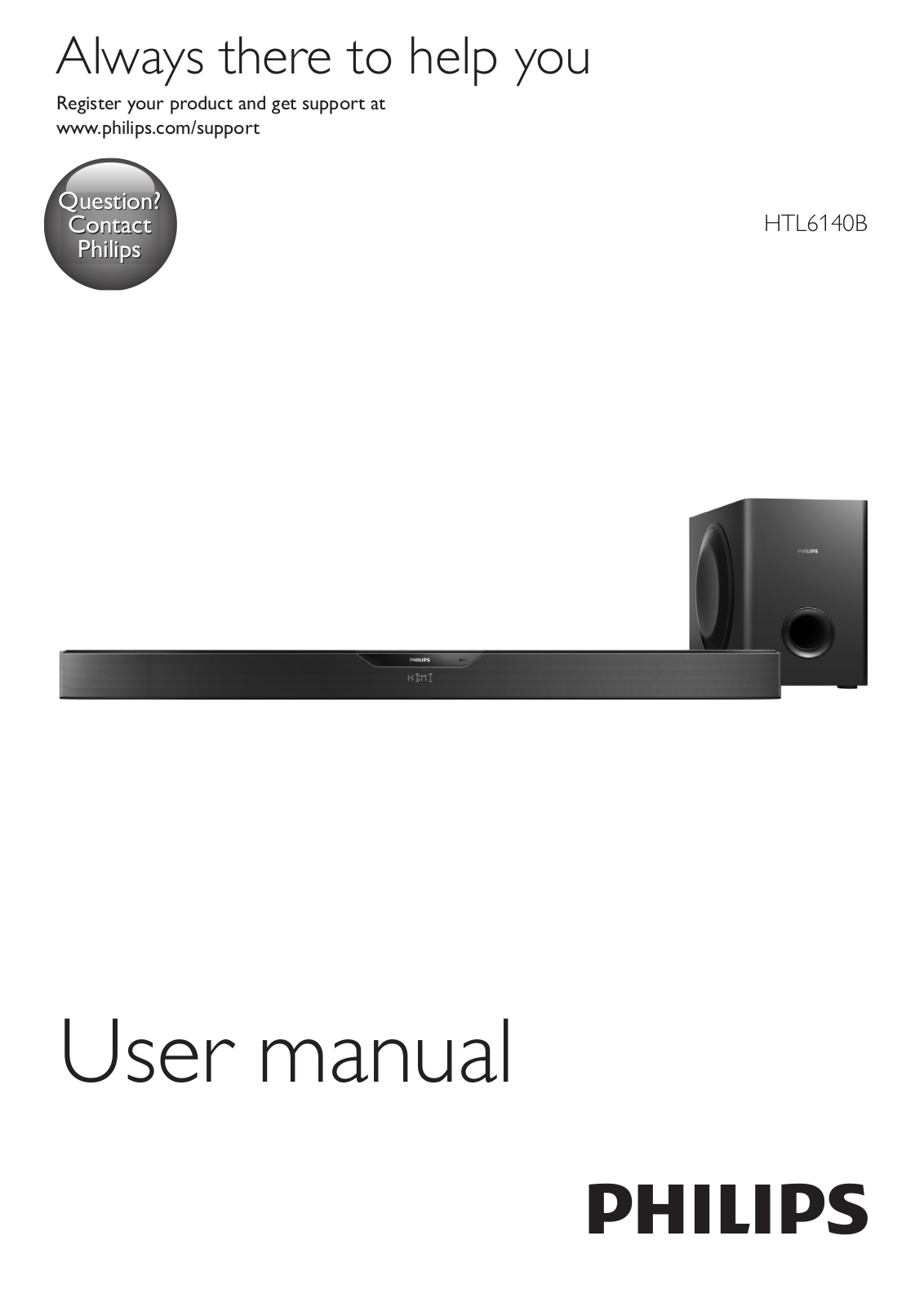 Philips HTL6140B 93 User Manual