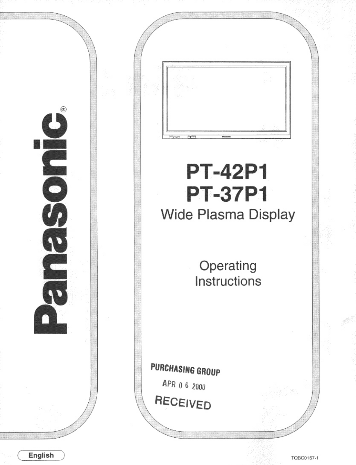 Panasonic PT-42P1 User Manual