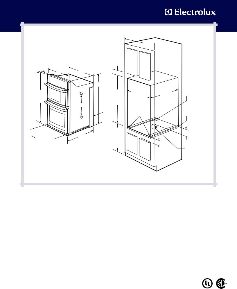 Electrolux EW30MC65JB, EW30MC65J W Specification Sheet