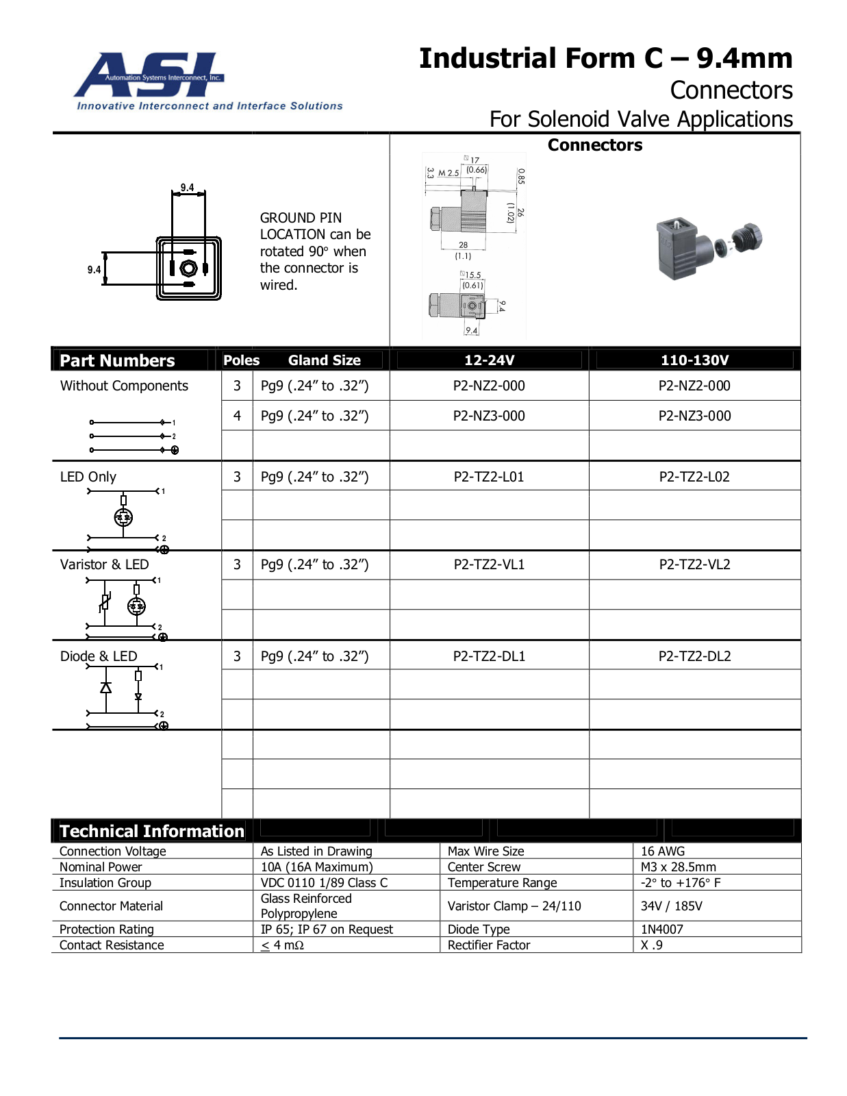 ASI-Automation Systems Interconnect Industrial Form C Data Sheet