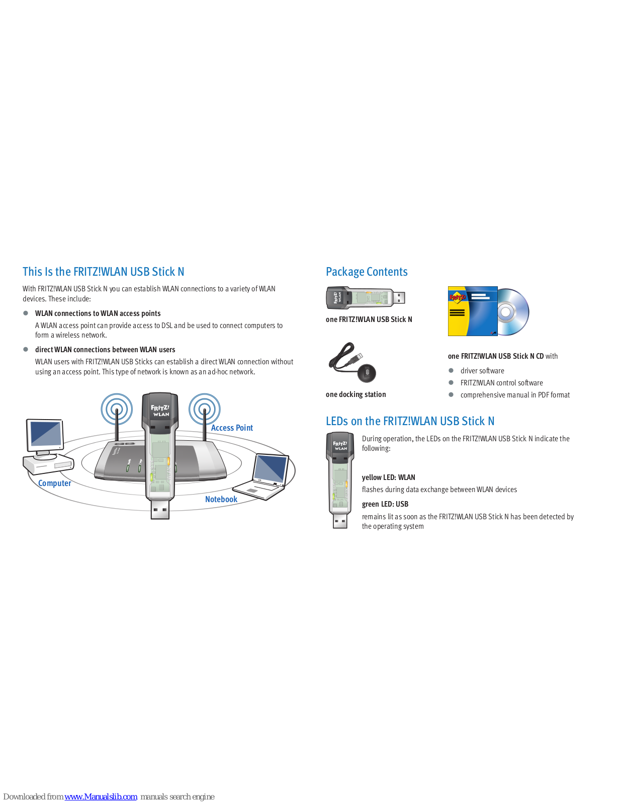 Fritz! Stick N Installation And Operation Manual