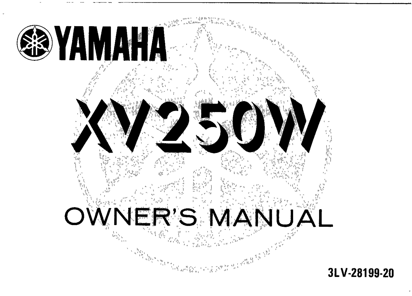 Yamaha XV250 W 1990 Owner's manual