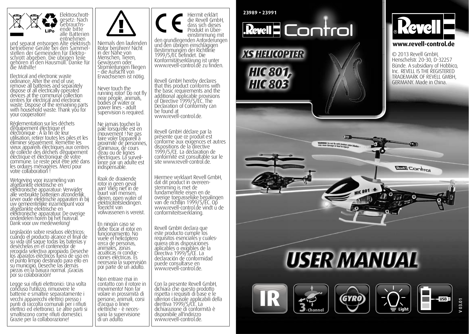 Revell Control 23991 User guide