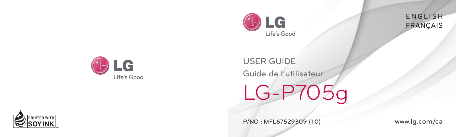 LG LGP705G Owner's manual