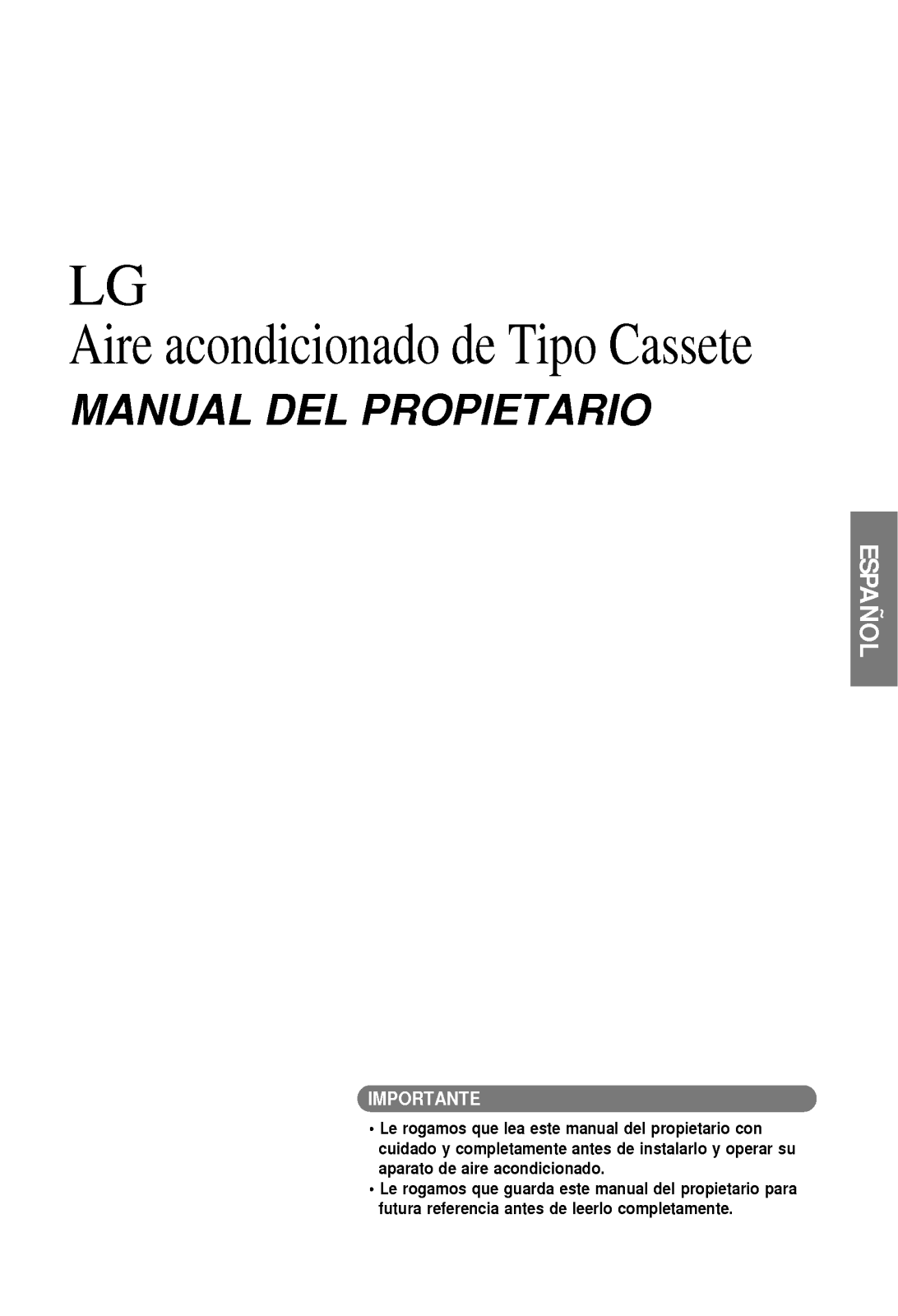 Lg UT24ACP User Manual