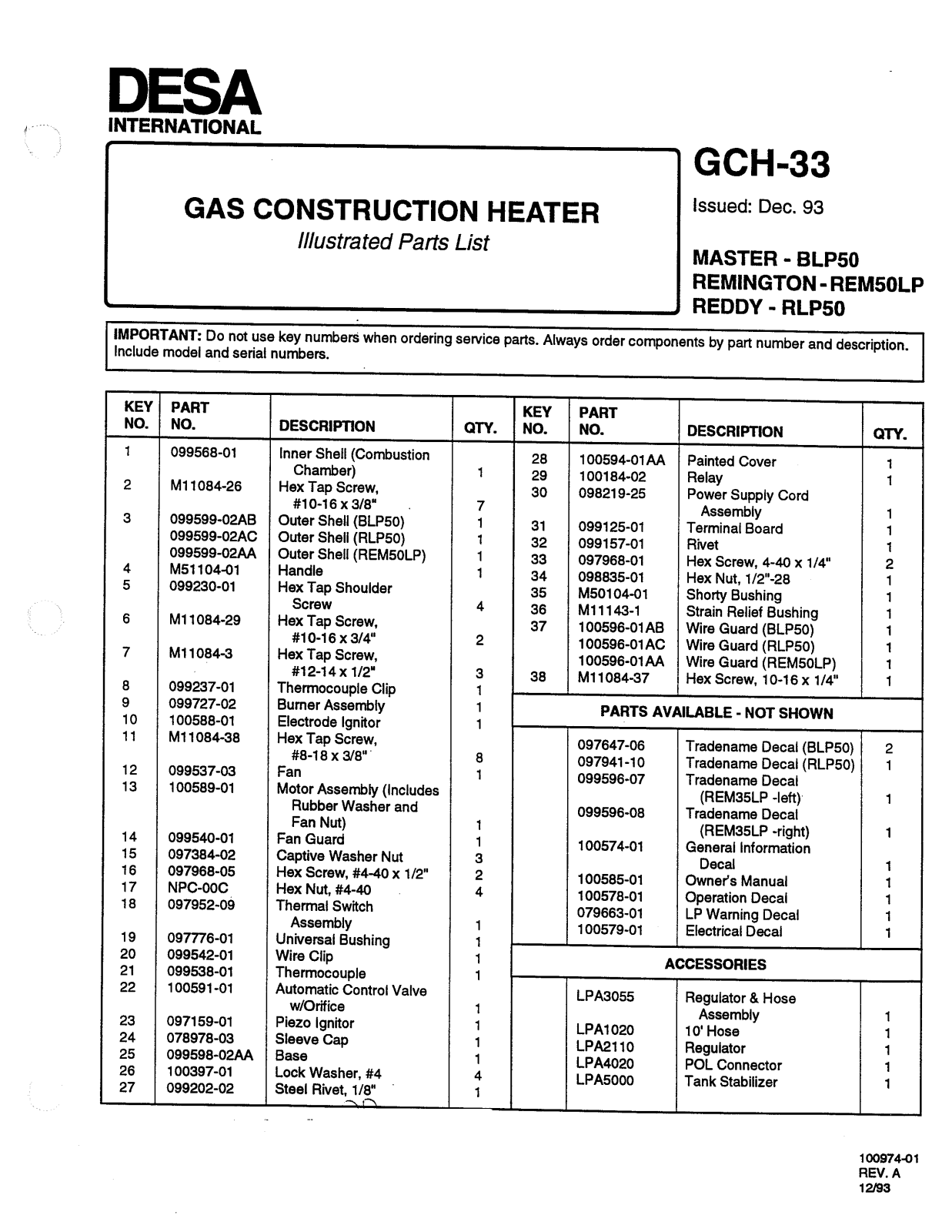 Desa Tech BLP50 Owner's Manual