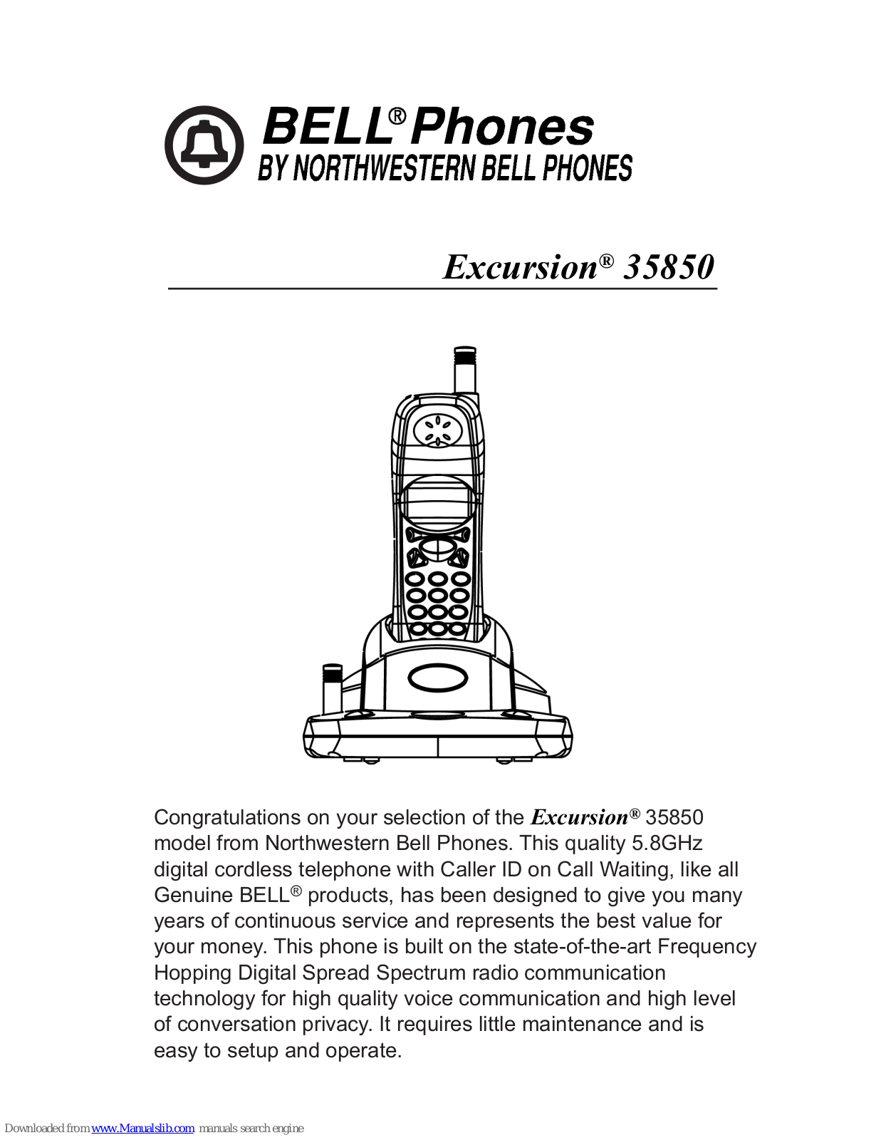 Bell Excursion 35850 Instructions Manual