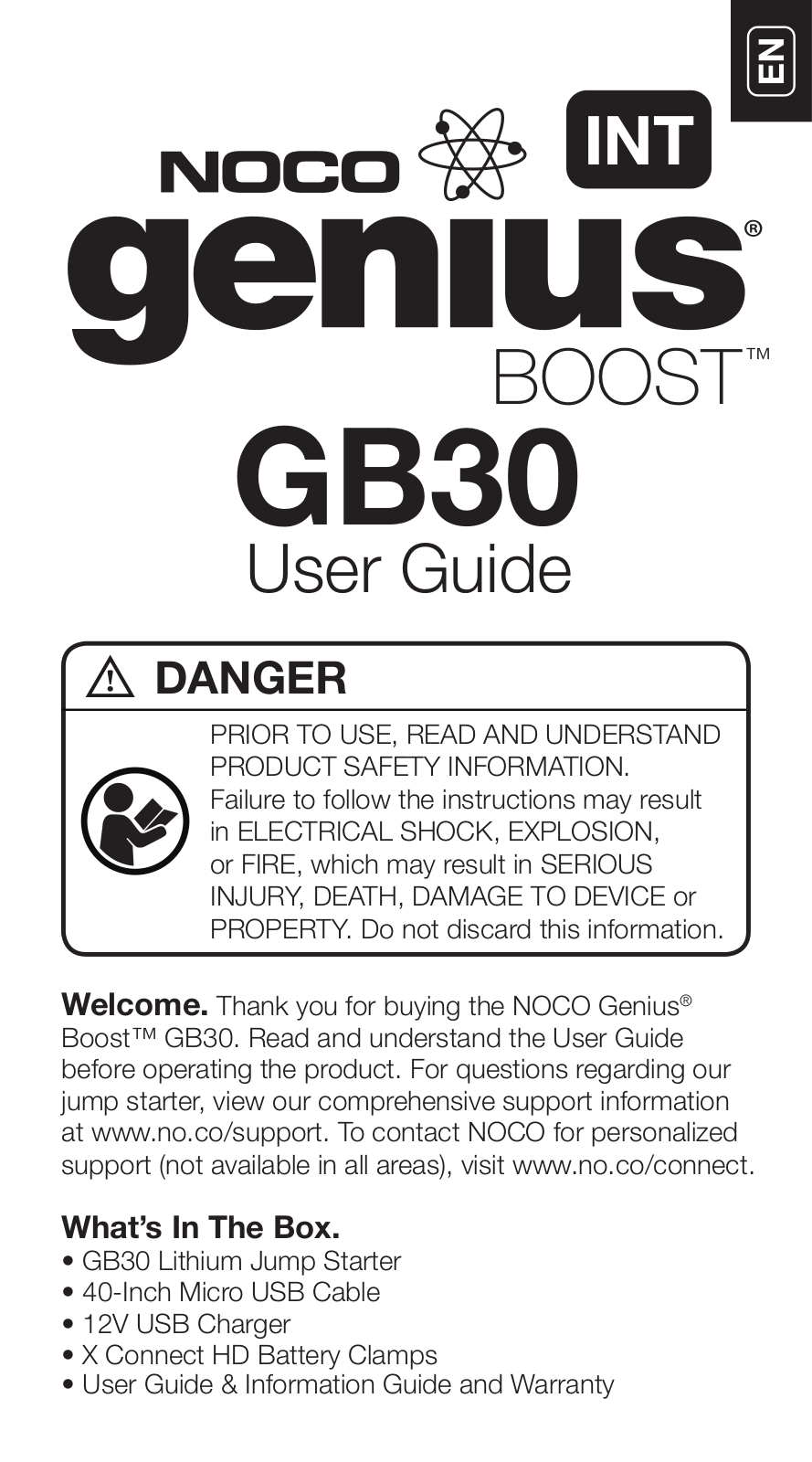 Noco GB30 User Manual