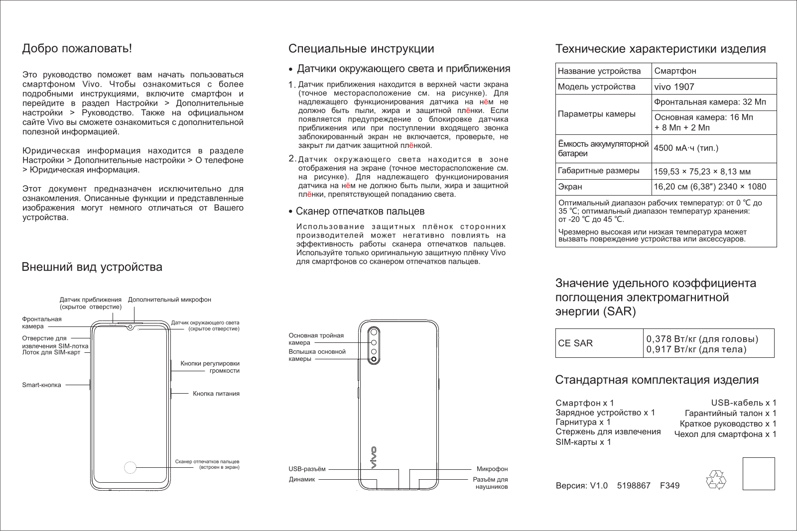 Vivo V17 Neo User Manual