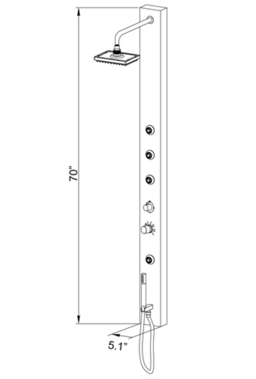 Ariel Bath ZZB1046 Dimensions - ManualMachine.com