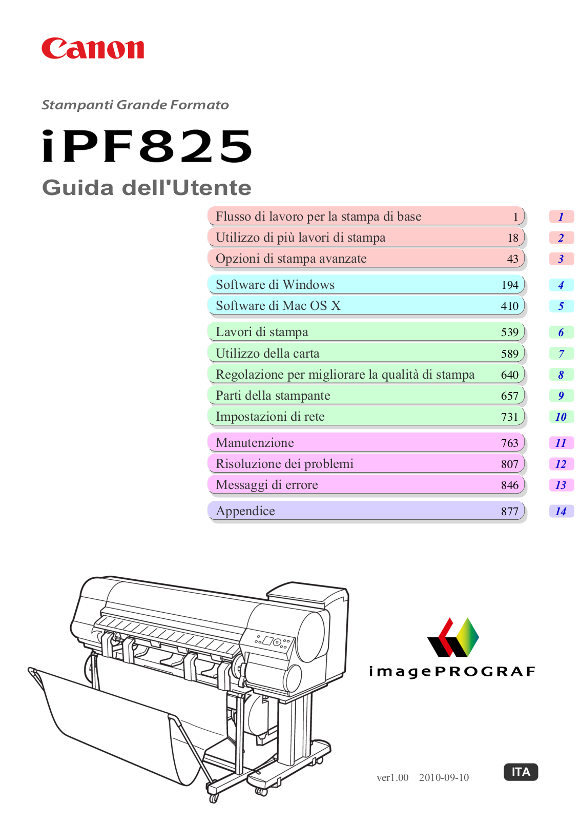 Canon IMAGEPROGRAF IPF825 User Manual