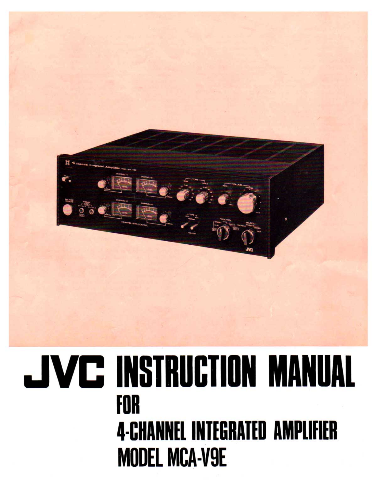 JVC MCAV-9-E Owners manual