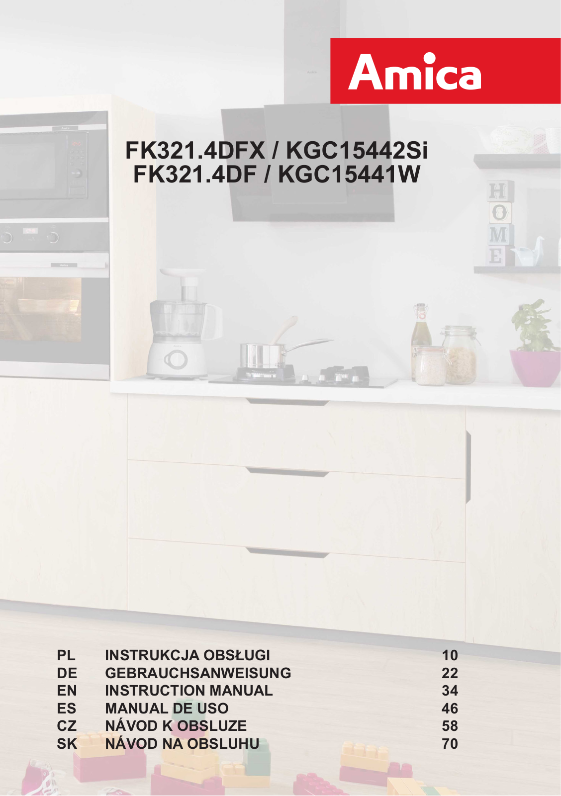 Amica FK321.4DF, FK321.4DFX Operating Instructions