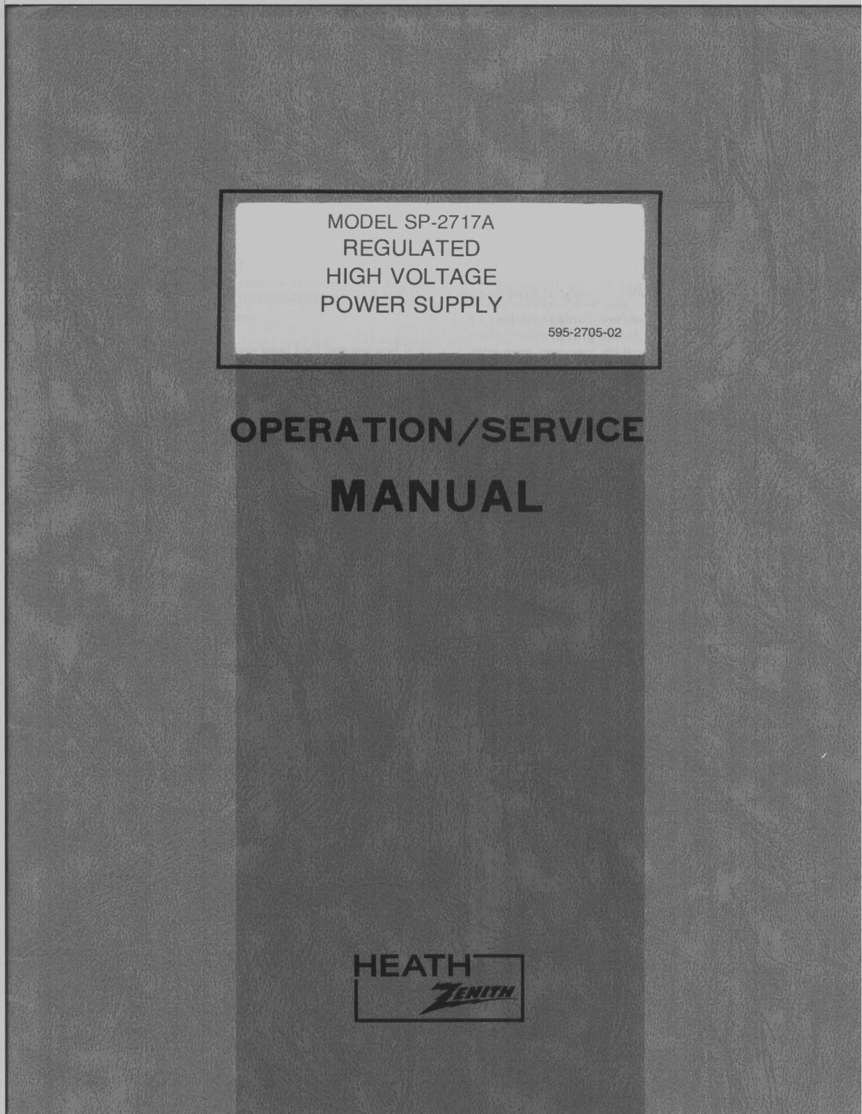 Heathkit sp 2717a schematic