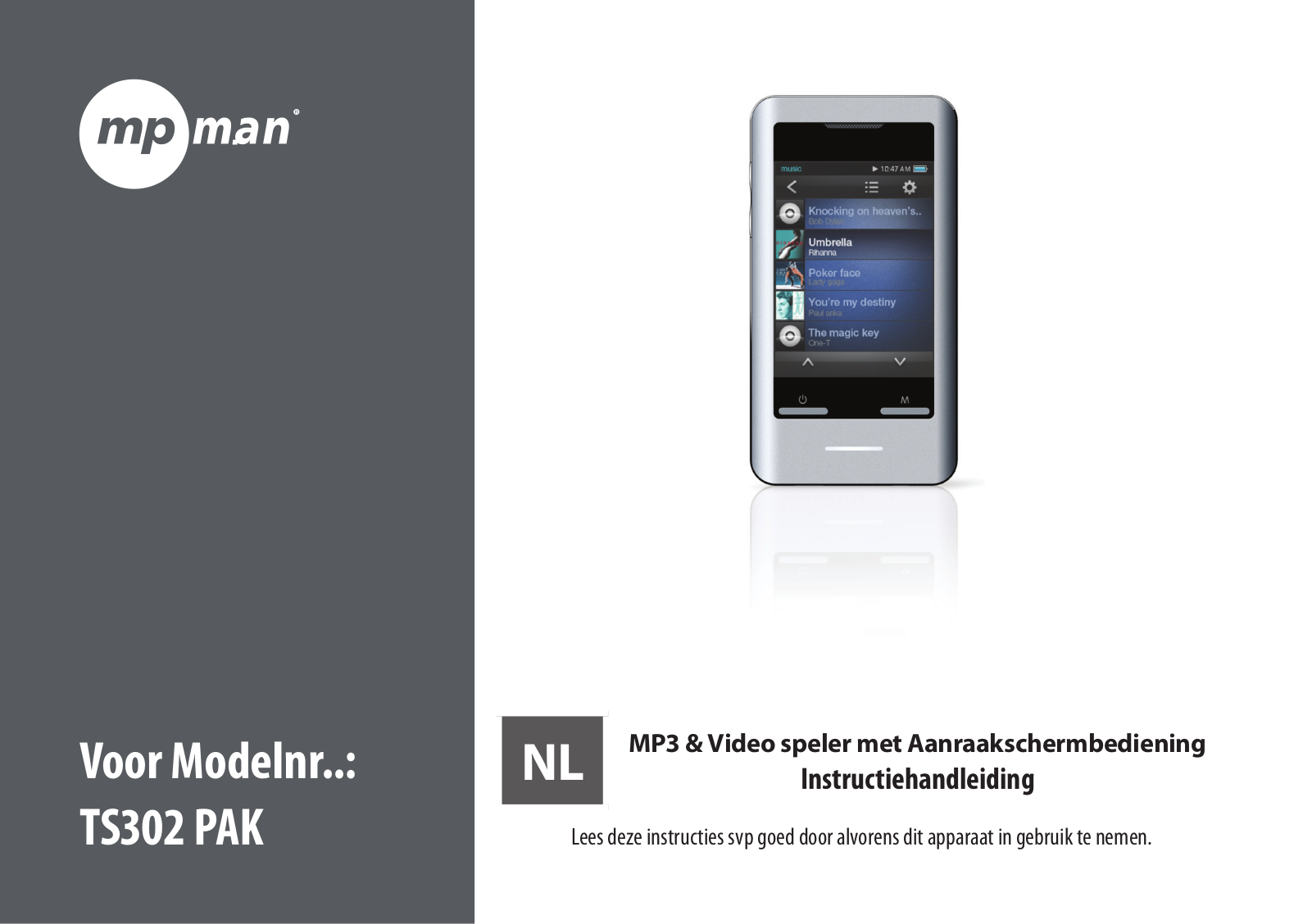 Mpman TS 302 PAK User Manual