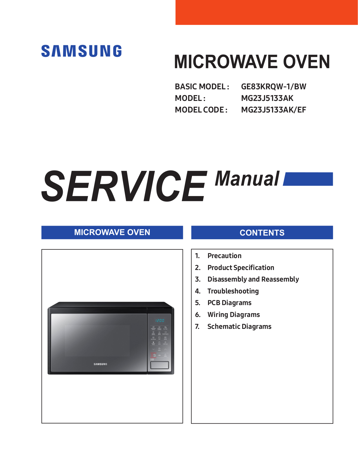 Samsung MG23J5133AK Manual