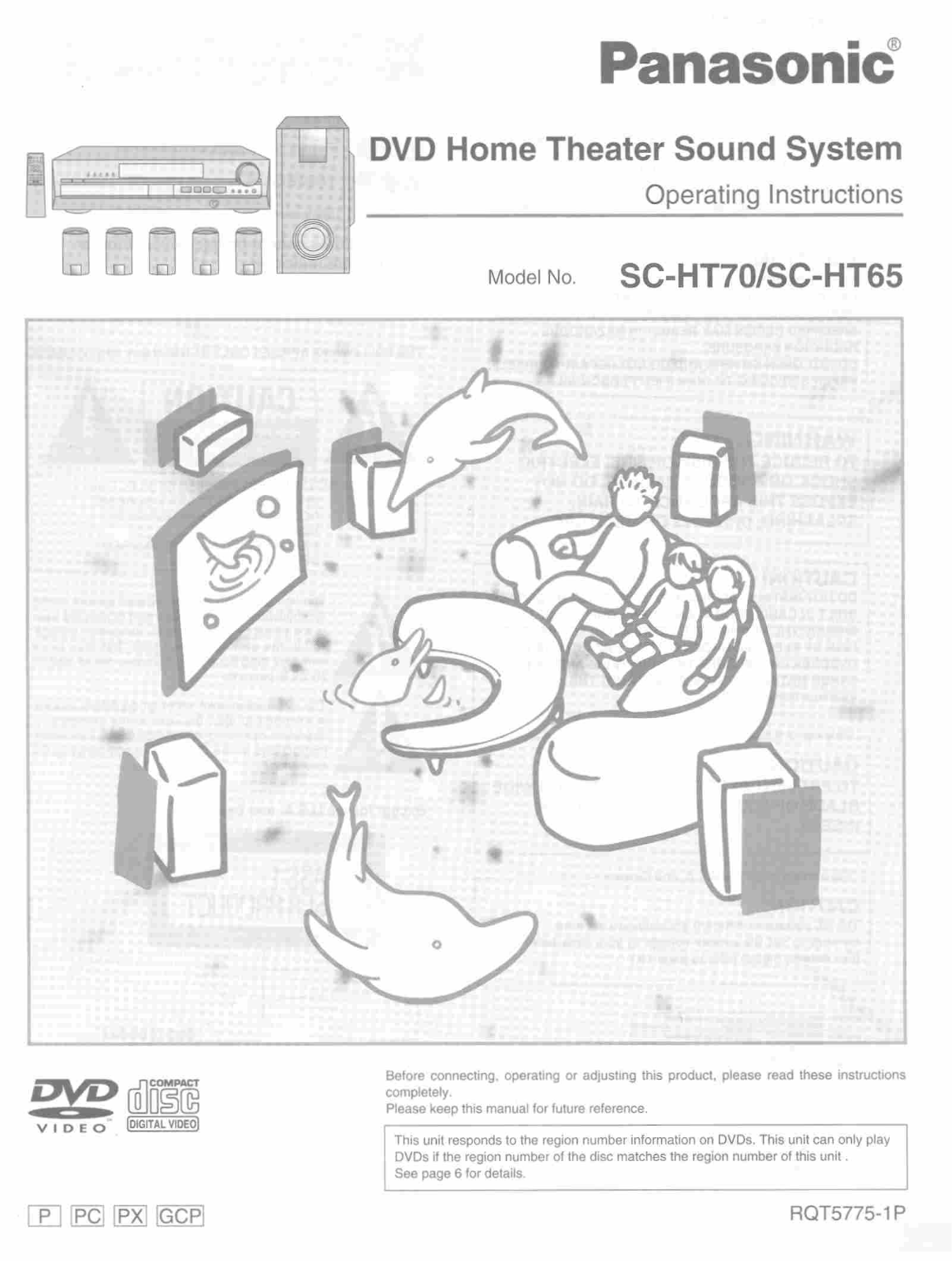 Panasonic SC-HT65, SA-HT70, SA-HT65 User Manual