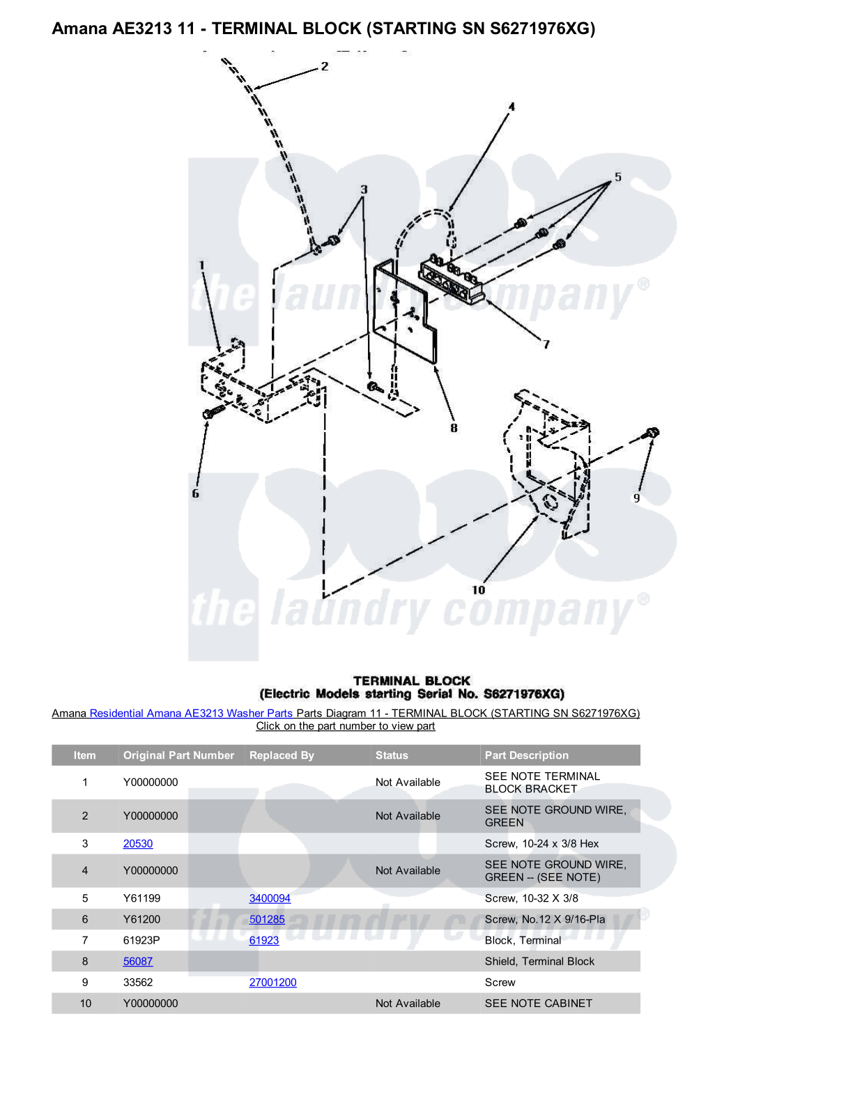 Amana AE3213 Parts Diagram