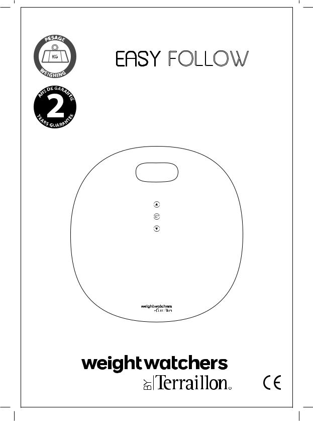 TERRAILLON WEIGHT WATCHERS EASY FOLLOW User Manual