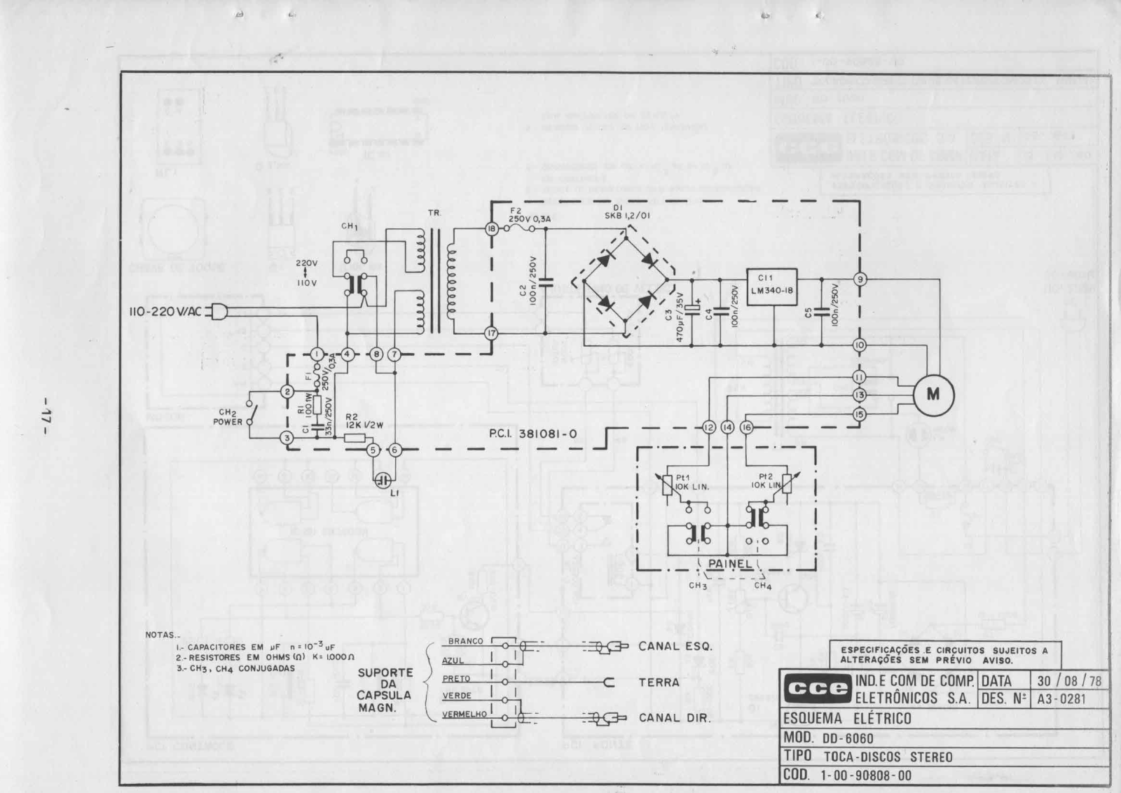 CCE DD-6060 Schematic