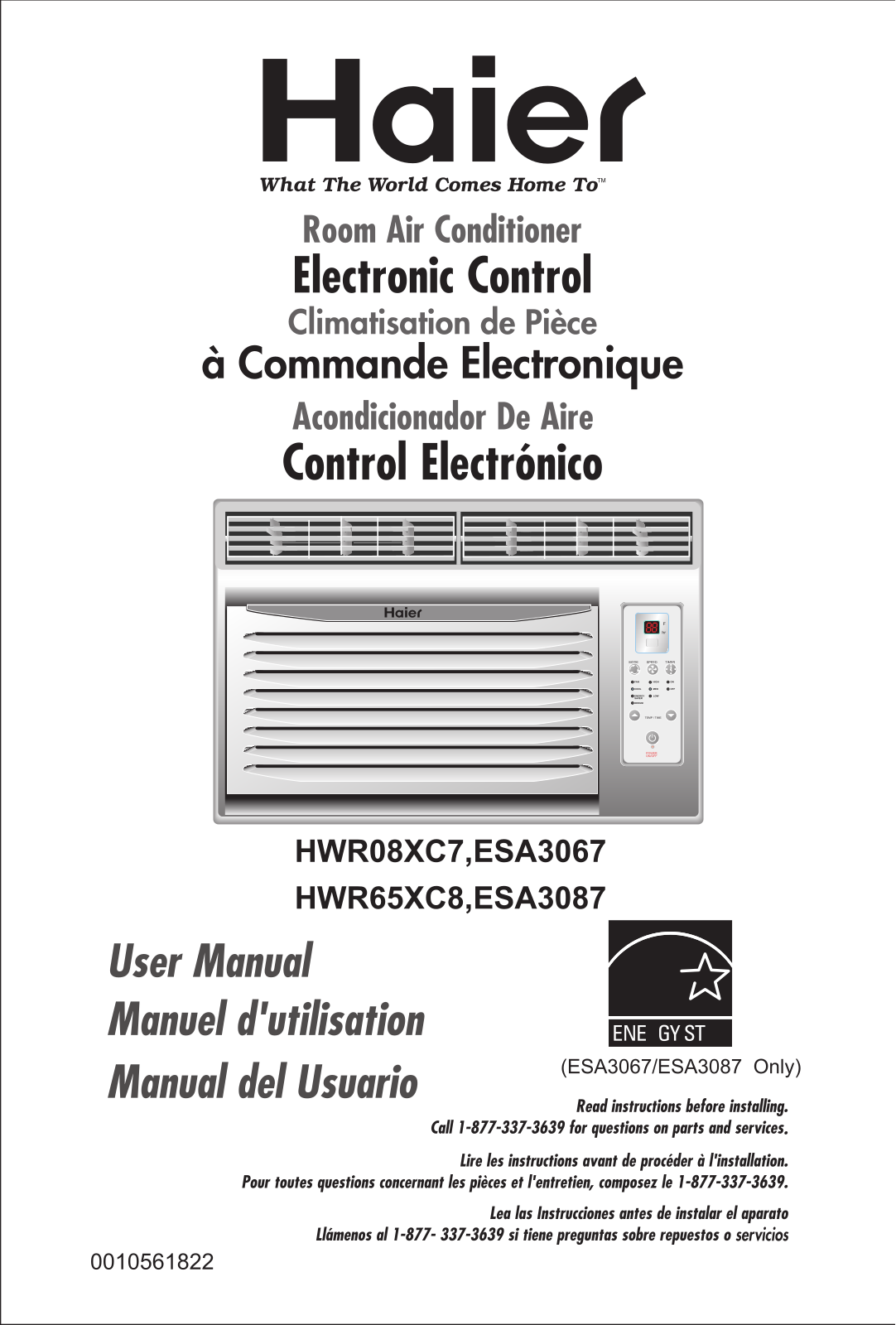 Haier HWR06XC7, HWR65XC8 User Manual