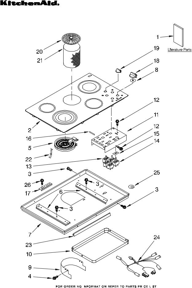 KitchenAid KECD806RWW05 Parts List