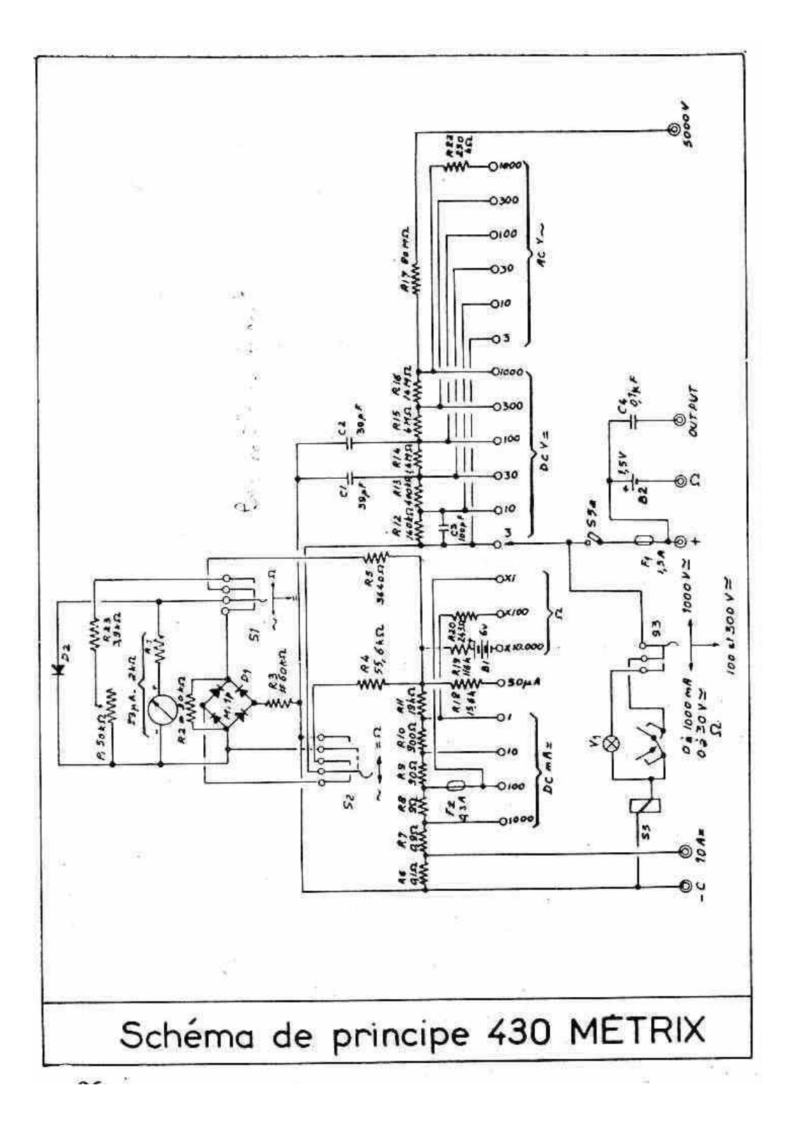 Metrix 430 Cirquit Diagram