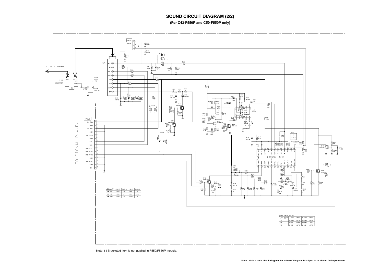 Hitachi C43 Service Manual Page 8  Sound2