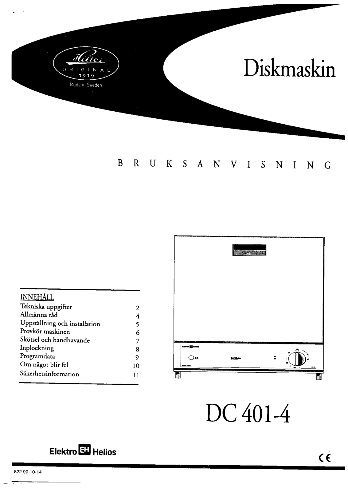 Elektro helios DC401-4 User Manual