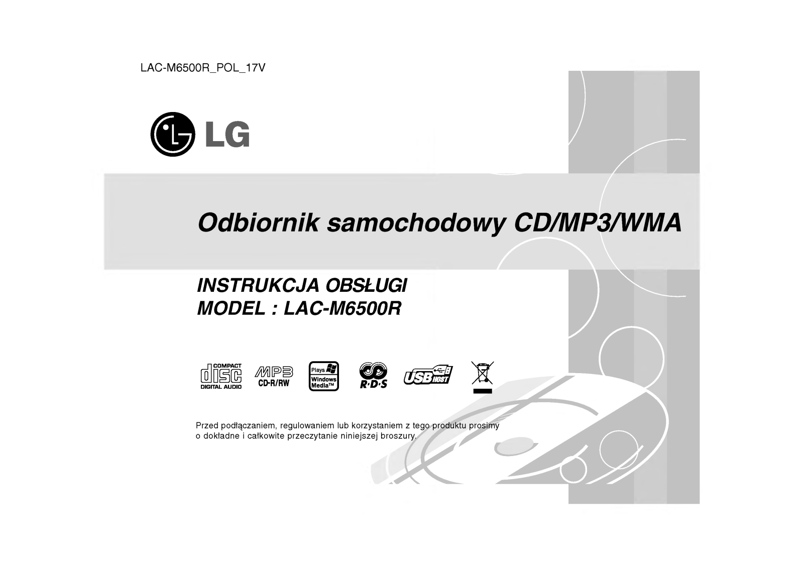 Lg LAC-M6500R User Manual