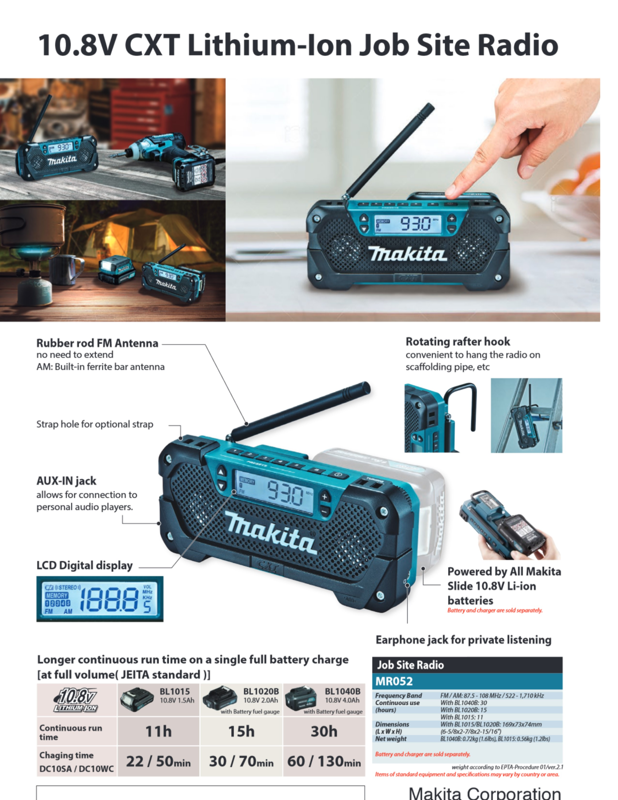 Makita MR052 Service Manual