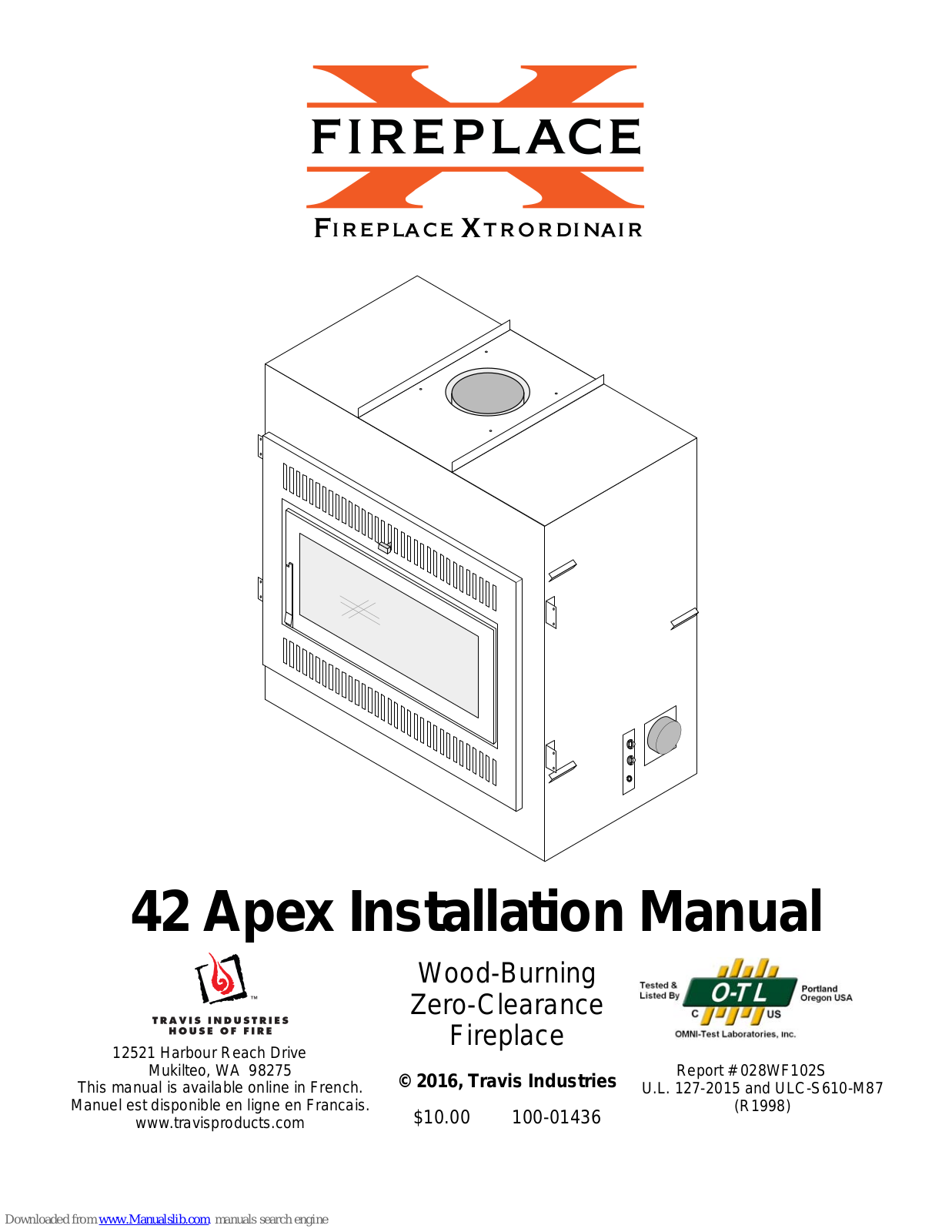 Fireplace 42 Apex Installation Manual - ManualMachine.com