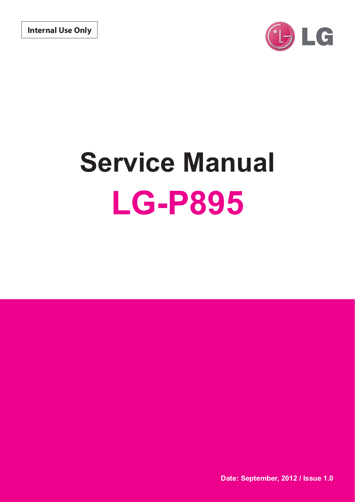 LG P895 Service Manual