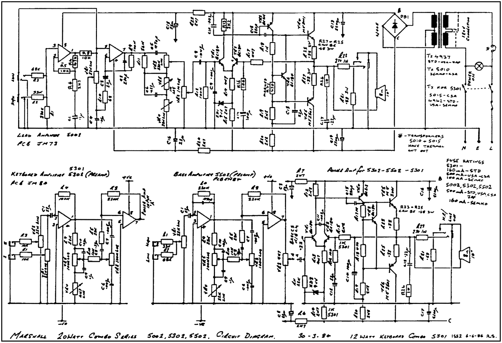 Marshall 5502 schematic