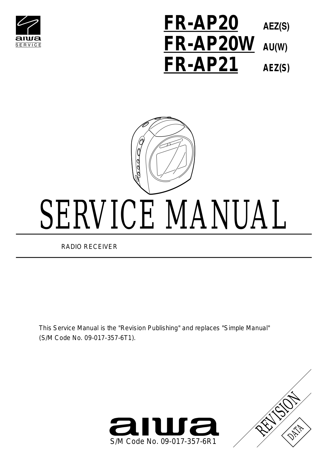 Aiwa FR-AP20, FR-AP21 Service Manual