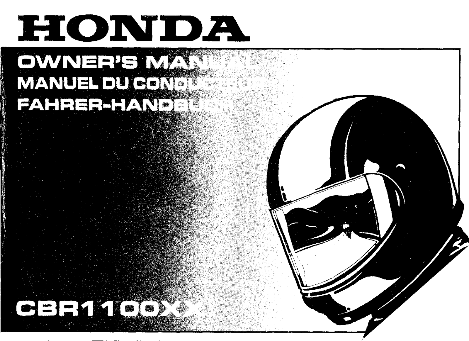 Honda CBR1100XX 1998 Owner's Manual