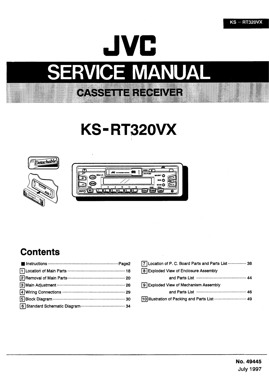 JVC KS-RT320VX Service Manual