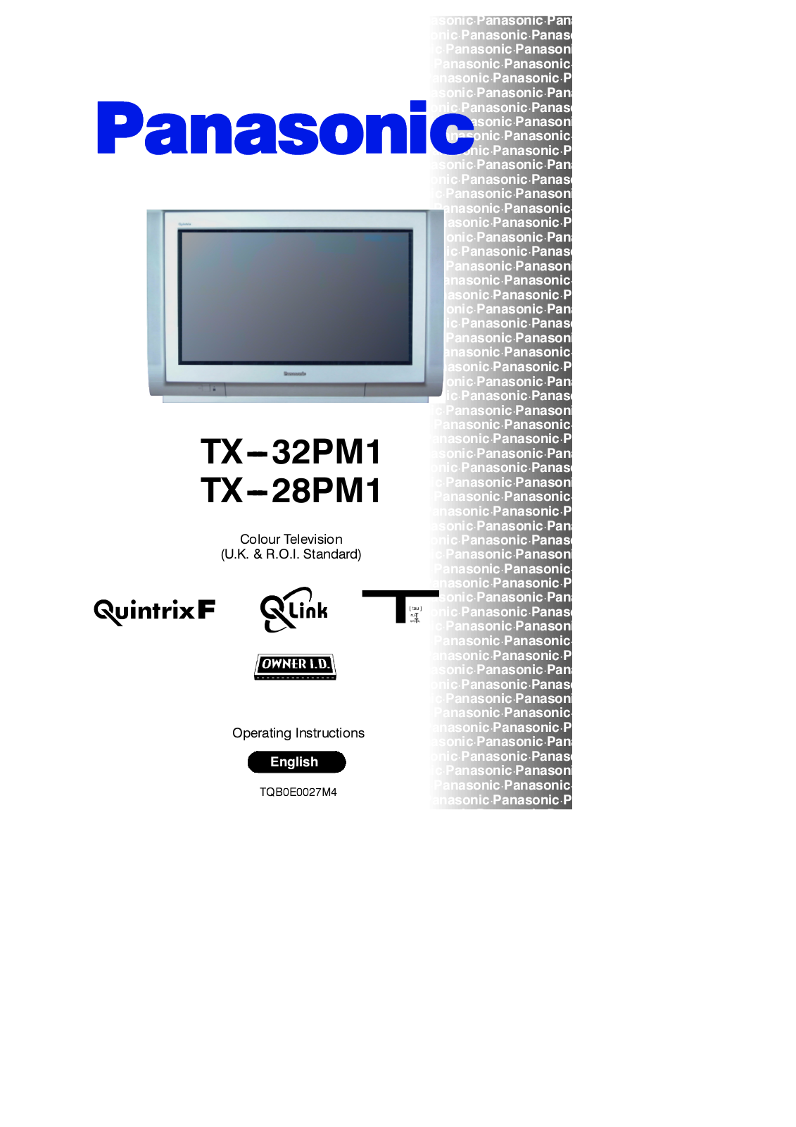 Panasonic TX-28PM1, TX-32PM1 User Manual