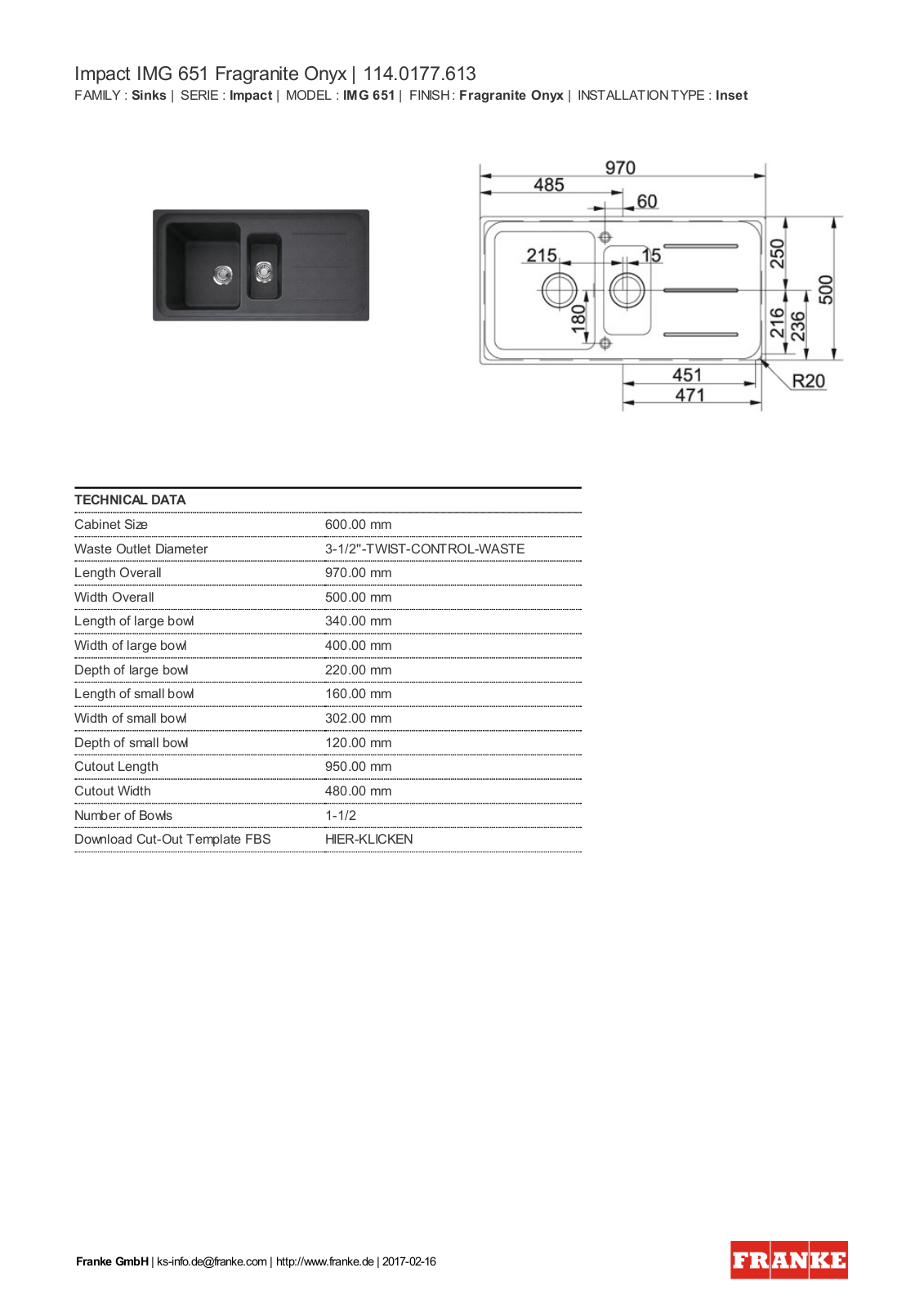 Franke 114.0177.613 Service Manual