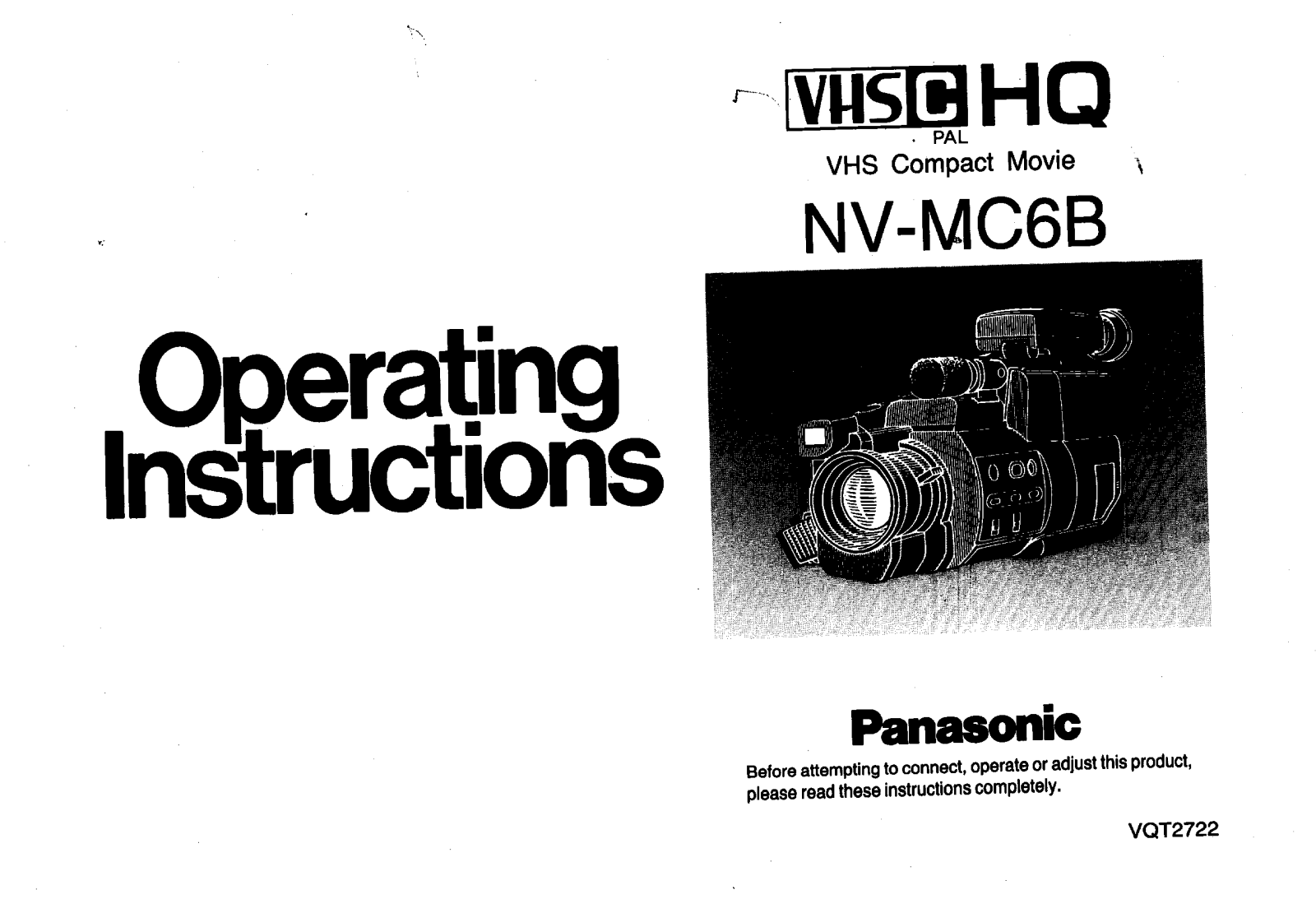 Panasonic NV-MC6B User Manual