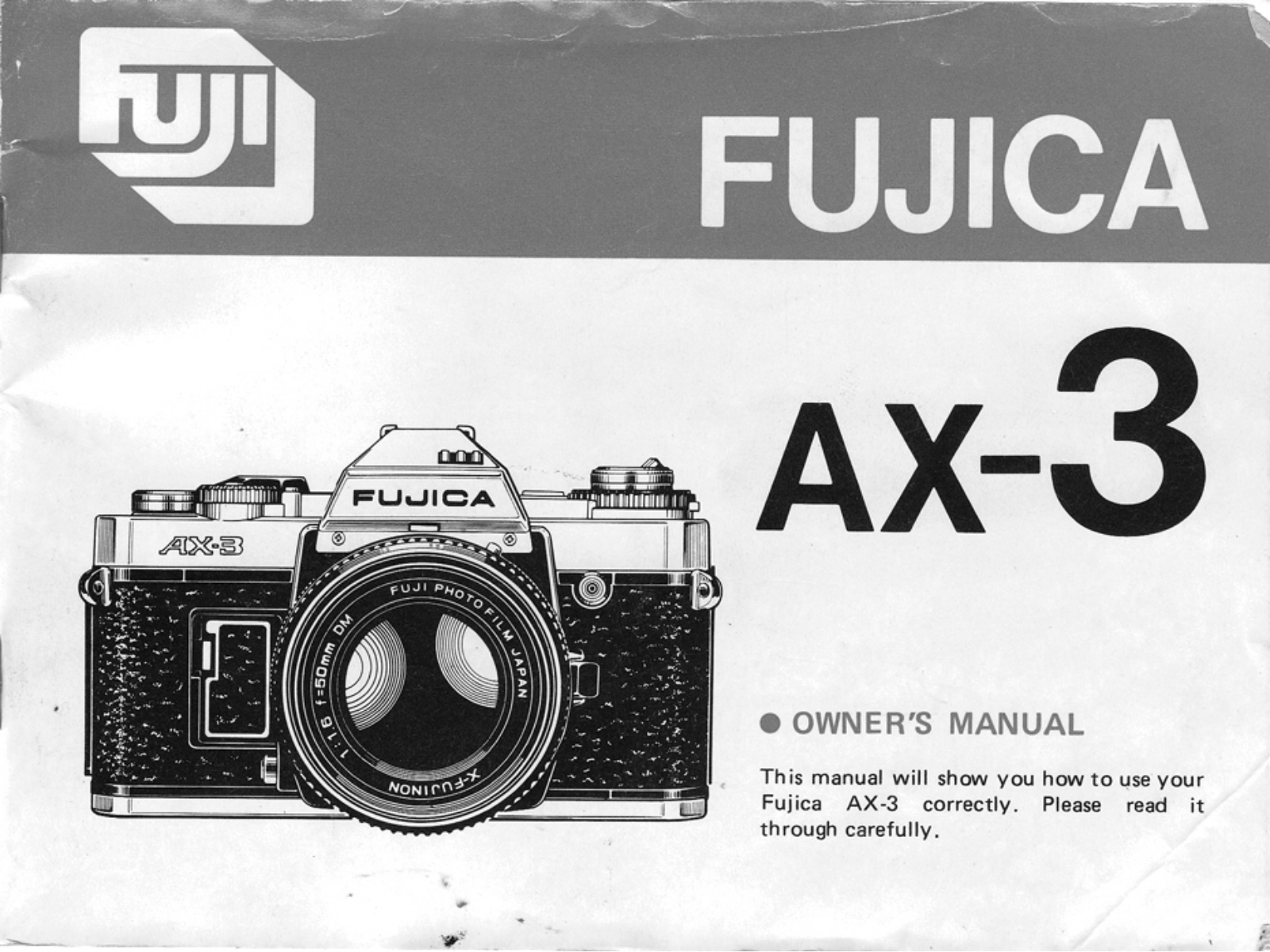 FUJICA AX-3 Instruction Manual