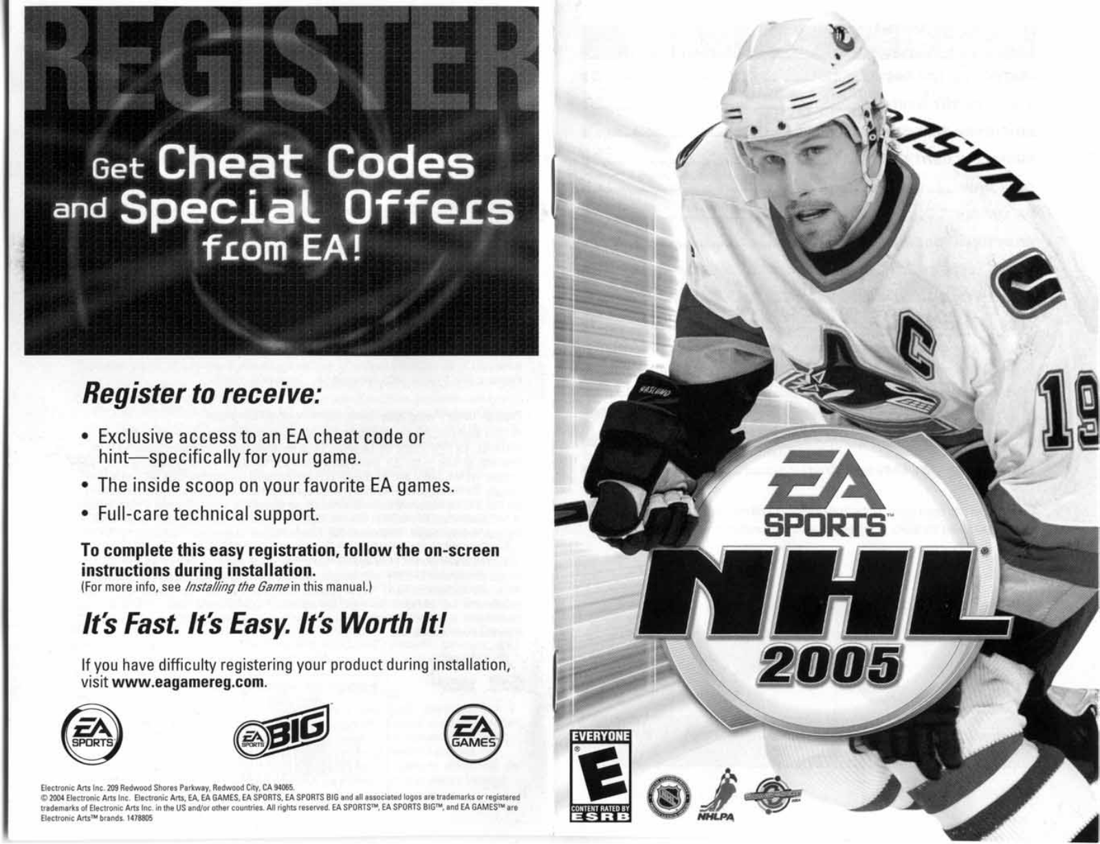 Games PC NHL 2005 User Manual