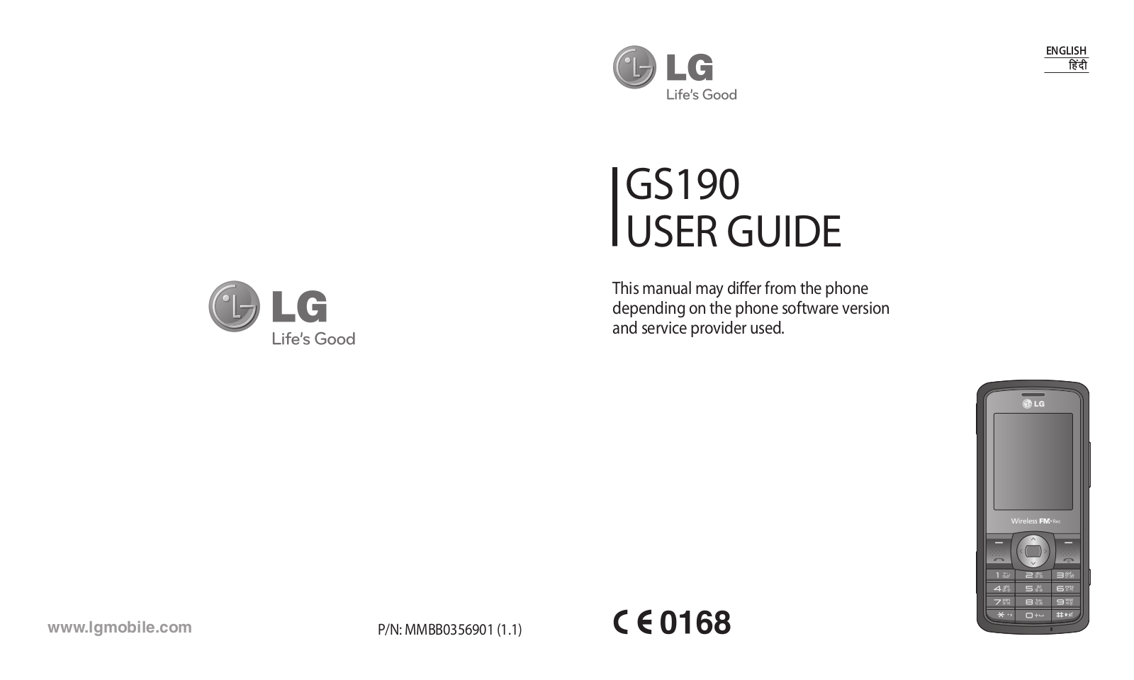 LG GS190 Owner’s Manual