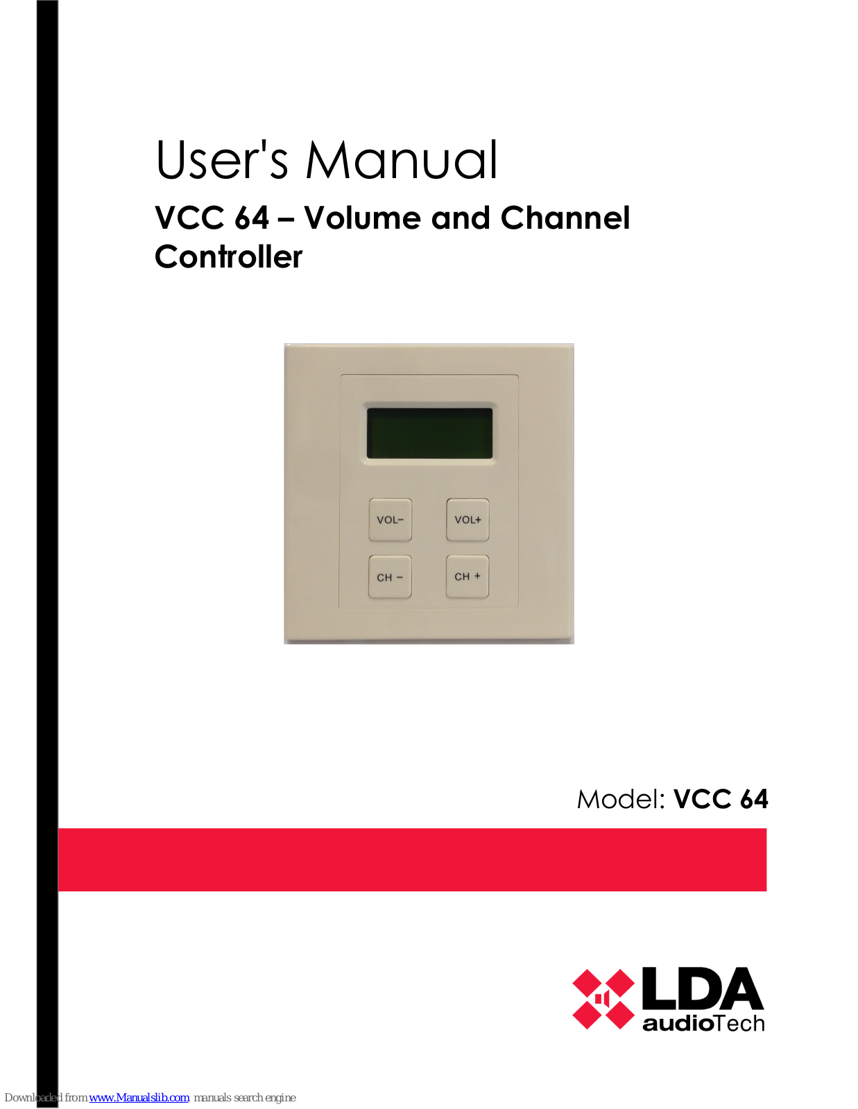 LDA Audio Tech VCC-64 User Manual - ManualMachine.com