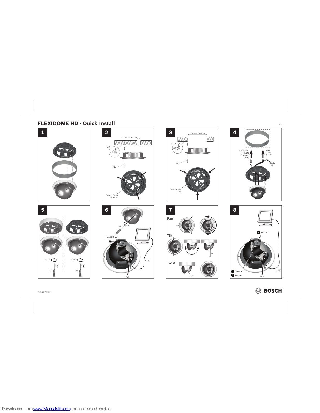 Bosch FLEXIDOME HD Quick Install Manual