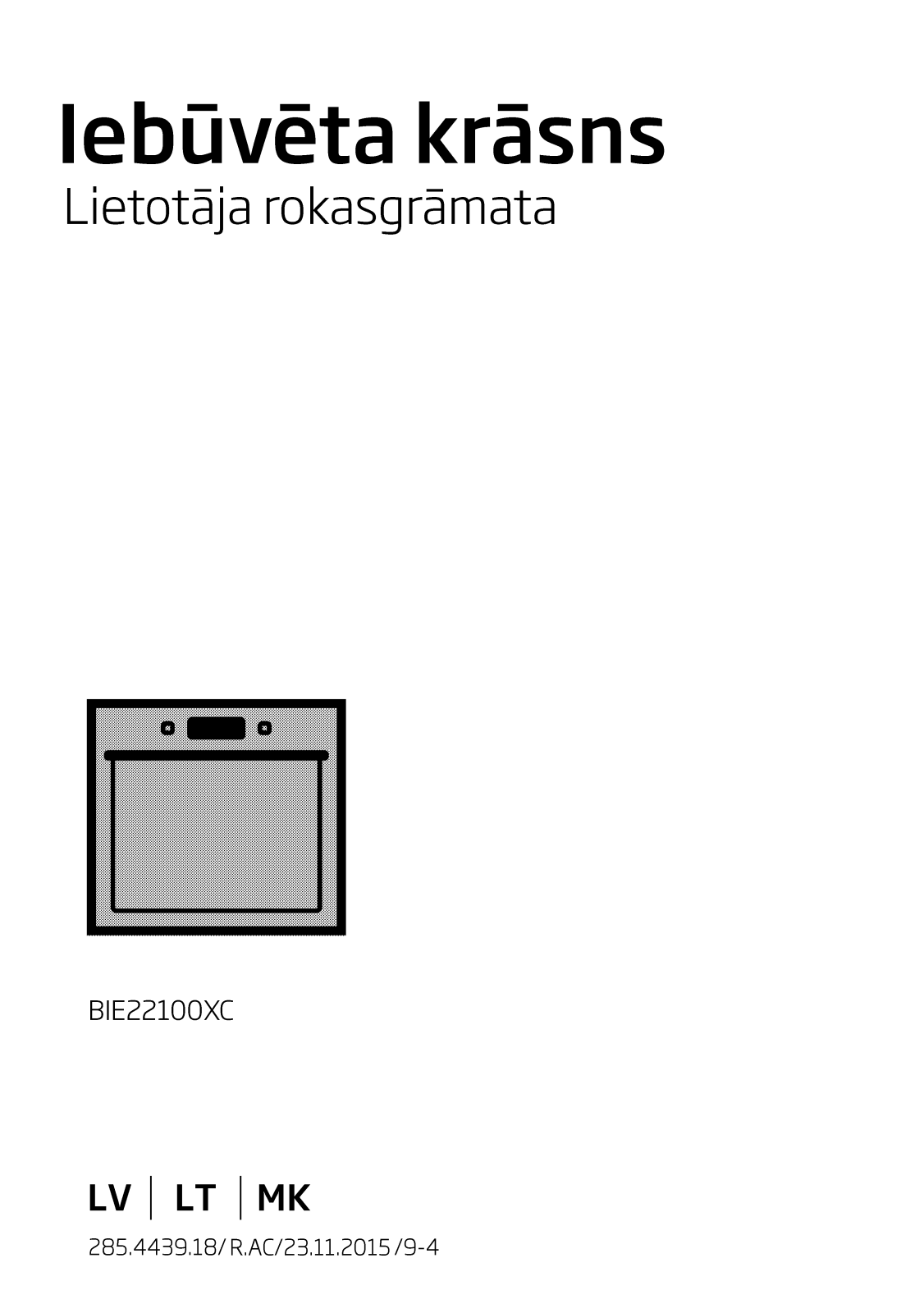 Beko BIE22100XC User manual