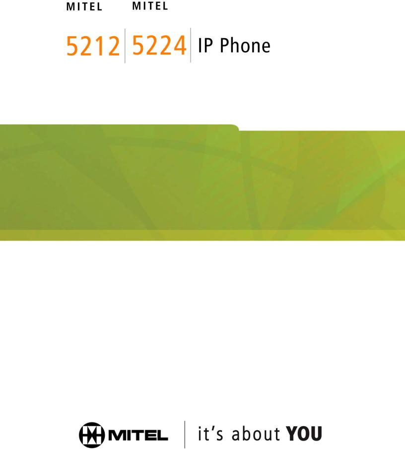 Mitel 5224 IP, 5212 IP User Manual