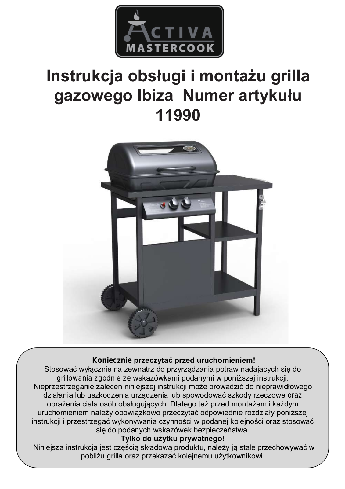 ACTIVA Ibiza 2.0 11990 User guide - ManualMachine.com